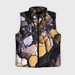 Женский жилет Чёрно-жёлтый камень