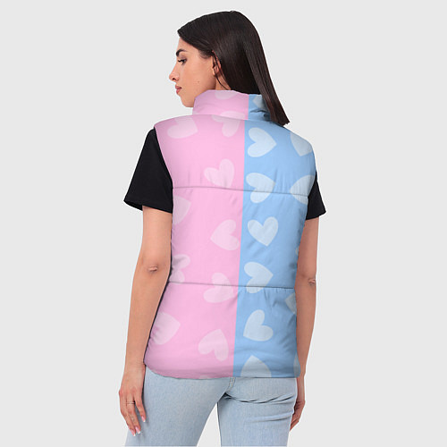 Женский жилет Стич и Ангел / 3D-Черный – фото 4