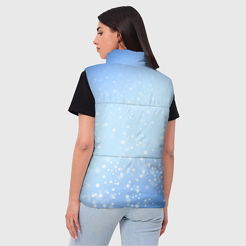 Женский жилет Змеи к нам приходят 2025 / 3D-Красный – фото 4