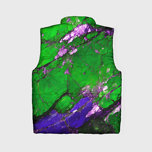 Женский жилет A purple mineral in a green stone / 3D-Светло-серый – фото 2