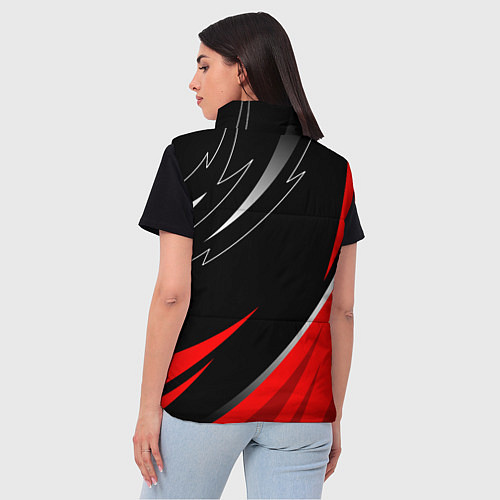 Женский жилет Mitsubishi - red and black / 3D-Черный – фото 4