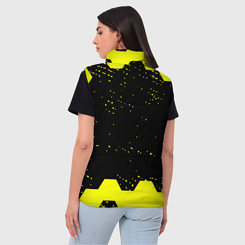 Женский жилет Opel auto hexagon steel / 3D-Черный – фото 4