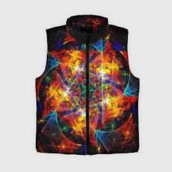 Женский жилет Оптический дым текстура, цвет: 3D-черный