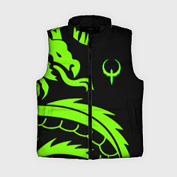 Женский жилет Квейк кислотный дракон лого, цвет: 3D-черный