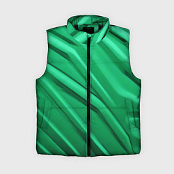 Женский жилет Зелёный пластик, цвет: 3D-черный
