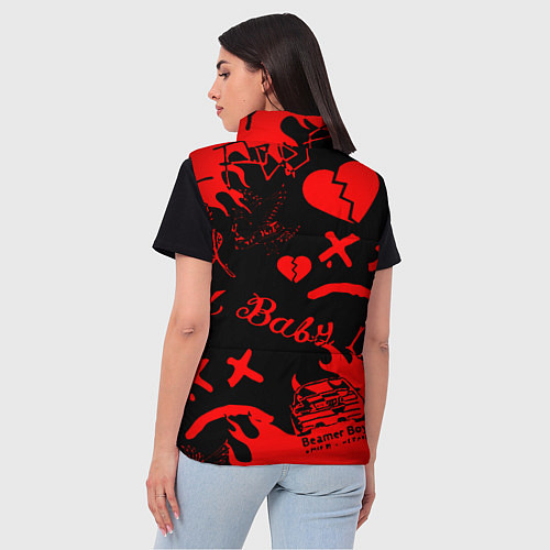 Женский жилет Lil peep monster energy / 3D-Черный – фото 4