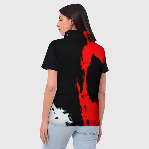 Женский жилет Rainbow six краски абстрактные / 3D-Черный – фото 4