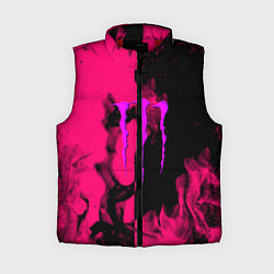 Женский жилет Monster energy fire pink