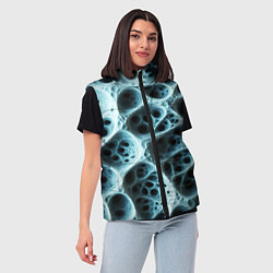 Женский жилет Белая пористая структура, цвет: 3D-красный — фото 2