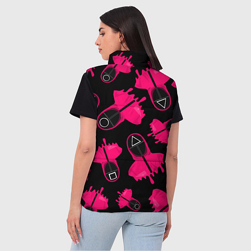 Женский жилет Стражи из игры в кальмара / 3D-Черный – фото 4