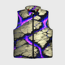 Женский жилет Треснувший камень фиолетовый