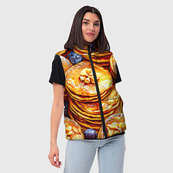 Женский жилет Блинчики, цвет: 3D-черный — фото 2