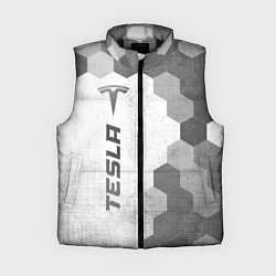 Женский жилет Tesla - white gradient по-вертикали, цвет: 3D-черный