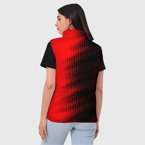 Женский жилет Daewoo - red gradient по-вертикали / 3D-Черный – фото 4