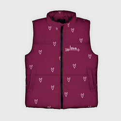 Женский жилет Сердца ко дню Святого Валентина