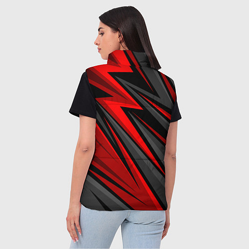 Женский жилет Toyota - красный спортивный / 3D-Черный – фото 4