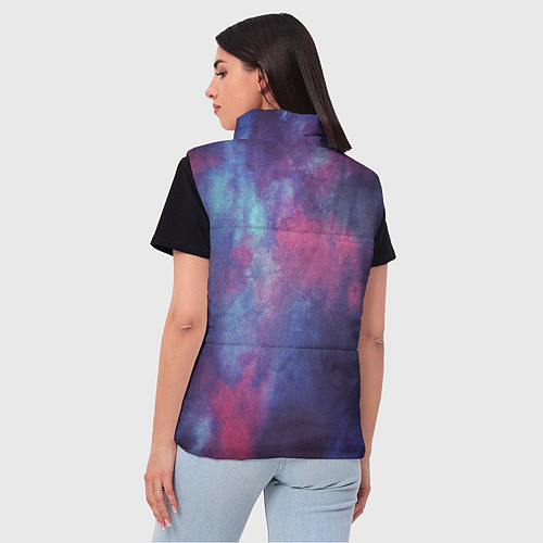 Женский жилет Тай-дай космос / 3D-Черный – фото 4