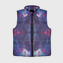 Женский жилет Тай-дай космос, цвет: 3D-черный