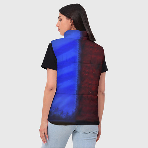 Женский жилет Аниме - магическая битва / 3D-Светло-серый – фото 4