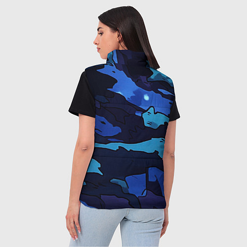 Женский жилет Камуфляж с гербом РФ / 3D-Красный – фото 4