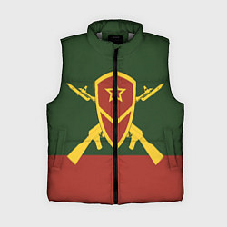 Женский жилет Мотострелковые войска: герб со щитом