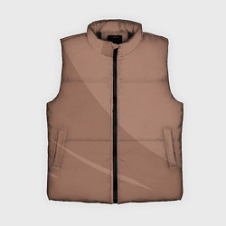 Женский жилет Мокко Мусс однотонный с полосой, цвет: 3D-черный