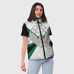 Женский жилет Железнодорожные войска, цвет: 3D-черный — фото 2