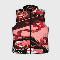Женский жилет Шоколадки в форме сердца, цвет: 3D-красный