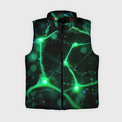 Женский жилет Зеленый нейроны