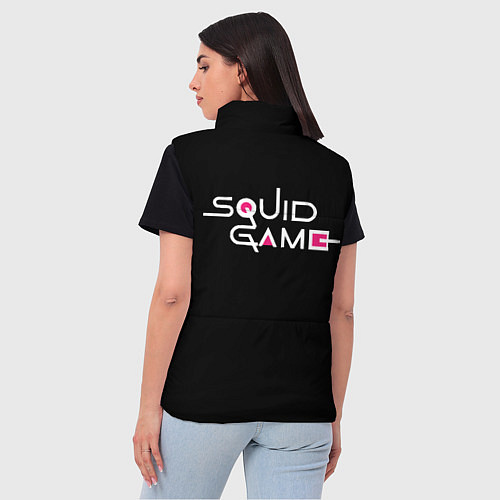 Женский жилет Персонажи в Sguid game / 3D-Черный – фото 4