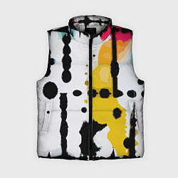 Женский жилет Цветная абстракция - минимализм