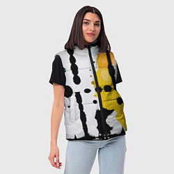 Женский жилет Цветная абстракция - минимализм, цвет: 3D-светло-серый — фото 2