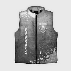 Женский жилет Lamborghini - grey gradient вертикально, цвет: 3D-черный