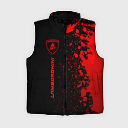 Женский жилет Lamborghini - red gradient по-вертикали, цвет: 3D-черный