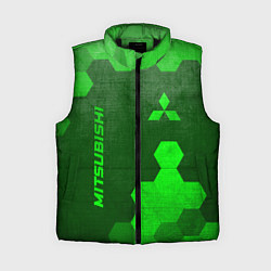 Женский жилет Mitsubishi - green gradient вертикально, цвет: 3D-черный