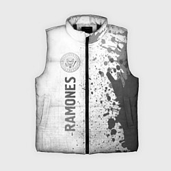 Женский жилет Ramones - white gradient по-вертикали, цвет: 3D-черный