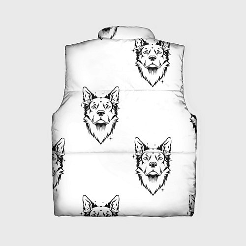 Женский жилет Голова собаки / 3D-Светло-серый – фото 2