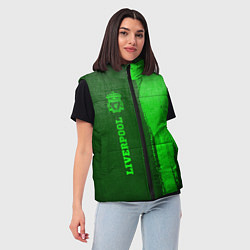 Женский жилет Liverpool - green gradient по-вертикали, цвет: 3D-черный — фото 2