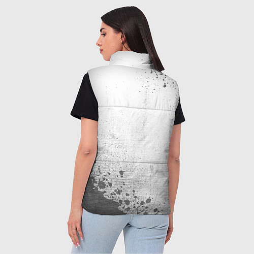 Женский жилет Liverpool - white gradient вертикально / 3D-Черный – фото 4