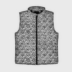Женский жилет Чёрно-белый текстурный, цвет: 3D-черный