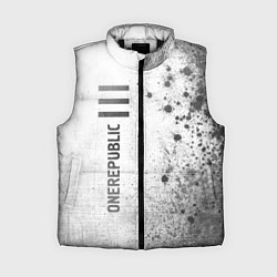 Женский жилет OneRepublic - white gradient по-вертикали, цвет: 3D-черный