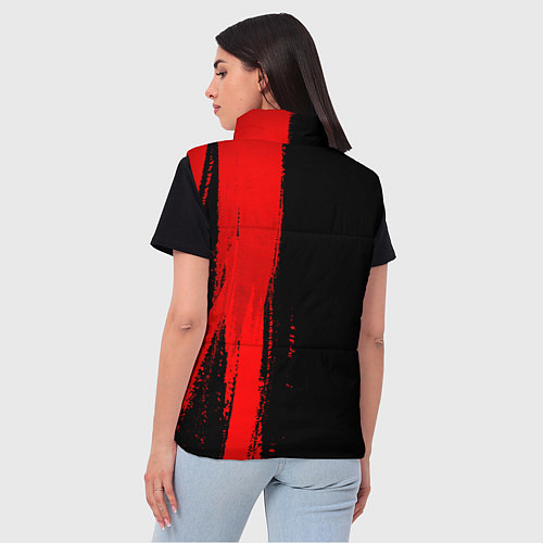 Женский жилет Manchester City - red gradient по-вертикали / 3D-Черный – фото 4
