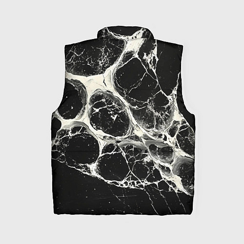 Женский жилет Бело-черная потертая текстура / 3D-Светло-серый – фото 2