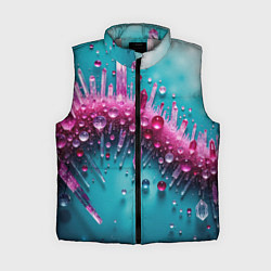 Женский жилет Розовые кристаллы