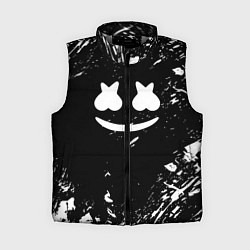 Женский жилет Marshmello брызги красок, цвет: 3D-светло-серый