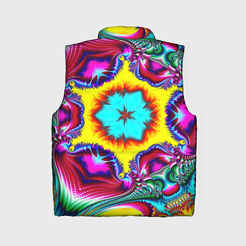 Женский жилет Абстракция узор фракталы / 3D-Светло-серый – фото 2