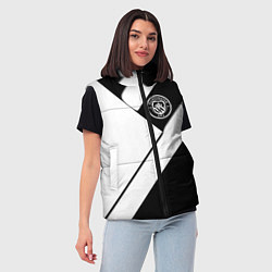 Женский жилет Манчестер Юнайтед геометрия, цвет: 3D-светло-серый — фото 2