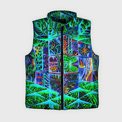 Женский жилет Психоделика узор кислотный