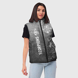 Женский жилет Scorpions - grey gradient по-вертикали, цвет: 3D-черный — фото 2