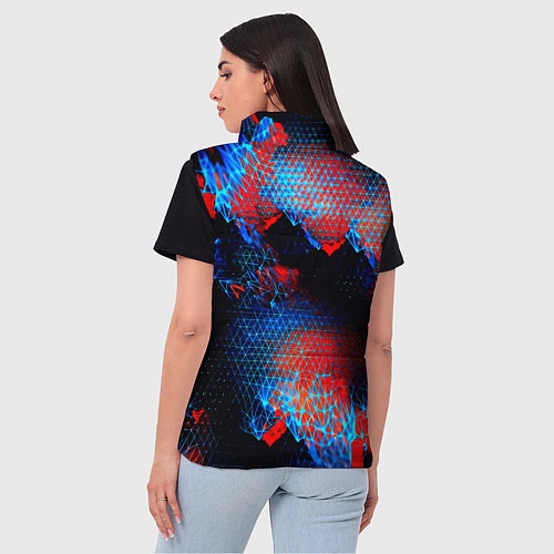Женский жилет Doom космическая абстракция / 3D-Черный – фото 4